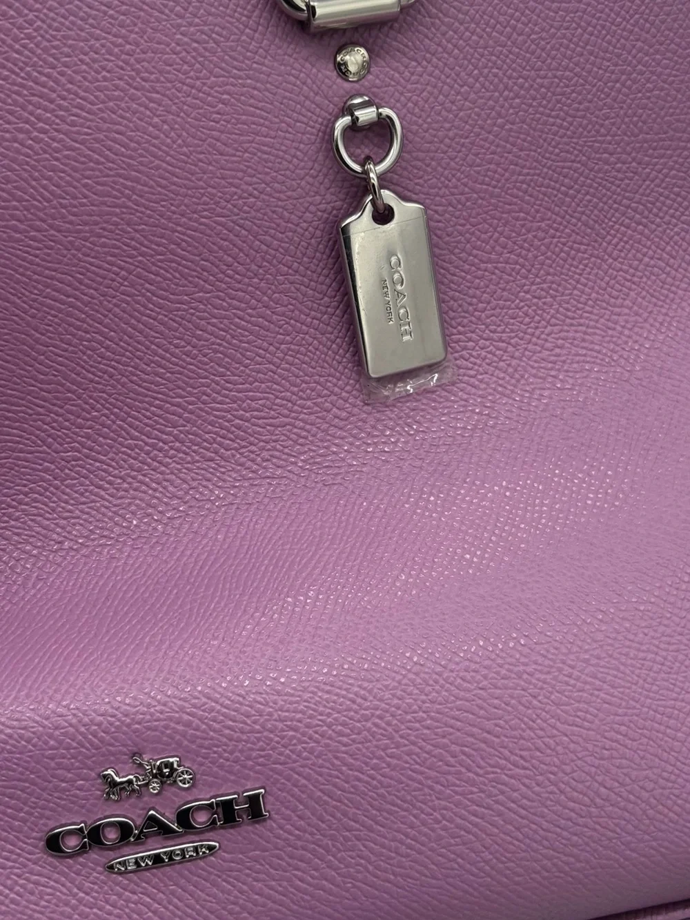 COACH Lavender Purple Dome Satchel with Matching Wallet